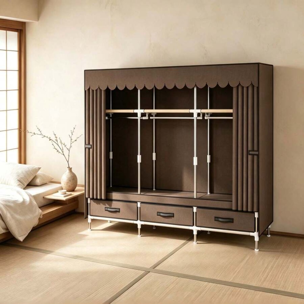 Portable Wardrobe Closet with  - đánh giá và giá Wardrobe Closet Portable Fabric Cover
