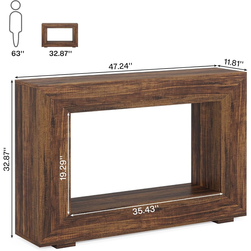 47 Inch Farmhouse Console Tabl - đánh giá và giá Tables